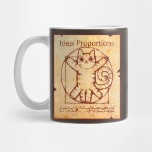 cat vitruvian Mug